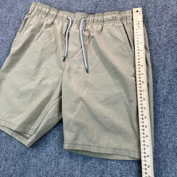 Vissla Hemp No See Ums Eco 18" Elastic Walkshort Mens M Khaki Tan Stretch Hiking - Picture 10 of 13